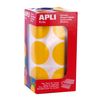 Apli 17865 Large Round Rubber Buffer Diameter 33 mm Yellow