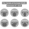 Emoson Sofa Armrest Clip Tray, Side Table for Remote Controls/Drinks/Gamepads Holder (Cherry)