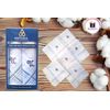 ANTONIA U Initial Handkerchief for Men, Monogrammed Boxed 6 Piece Set, Cotton