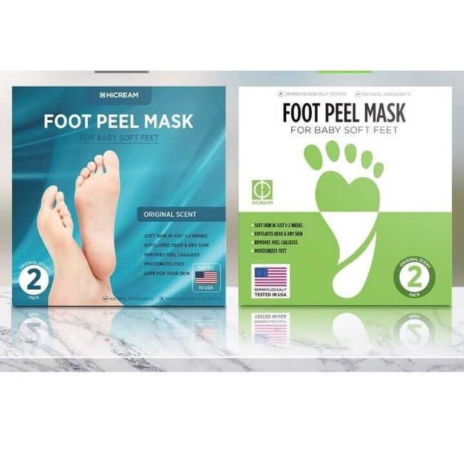 Foot Exfoliating Foot Peel Mask 4 Pairs For Regular Cracked Dead Skin Baby Soft