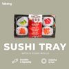 Fabcat Sushi Tray with 6 Sushi Rolls