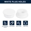 uxcell 4pcs White Plug Hole 35-36mm/1.38-1.42" Hole Applicable Rubber Button Plug