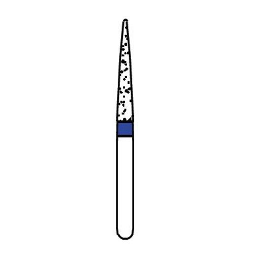 Osung 160TC-11EF Dental Diamond Burs, Taper Conical Shape, Extra Fine Grit Multi-Use, (Pack of 5)