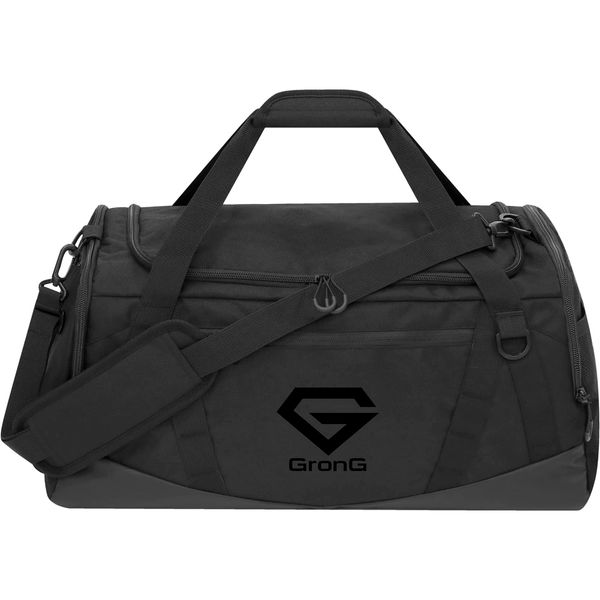 GronG Sports Bag Gym Bag Duffel Bag Shoe Storage with Shoulder Strap