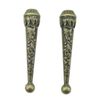 4 Pieces Bolo Tie Tips Replacement Neckties End Trail Caps (bronze tone)