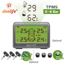 Deelife Motorbike TPMS Motorcycle Tire Pressure Monitoring System for Moto  Motor Bike Scooter 2 Wheels Tyre Sensor Solar TMPS