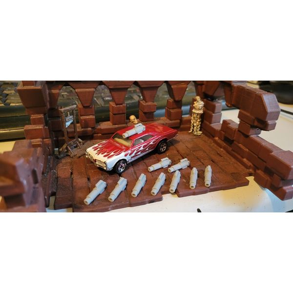 Snubnose Cannons Pack,  For 1/64 scale cars.