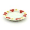 4 x MyTinyWorld Dolls House Miniature Heart Pattern Ceramic 20mm Plates