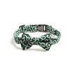 MEIAOJIA Dog Collar, Fabric Arabesque Pattern, Adjustable Size, Pet Collar, Arabesque Pattern, Green, M
