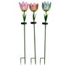 Decorative Flower Solar Stake Blue