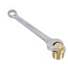 AB Tools Brass Boat Drain Plug & Spanner Speedboat Rib Garboard Bung Transom Plug