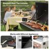 Bluetooth 4 Probe Meat Thermometer Wireless Roast BBQ Turkey Kitchen Cooking