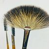 3 Pc Makeup Brush Set Detail Fan Tip Eyeshadow Brush Blue Squirrel T5