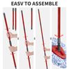 Handle Replacement for Vileda Spin Mop - 4-Section Scalable Mop Stick, Compatible with Vileda Spin Mop Base - Turbo 2-in-1 Mop Head Handle