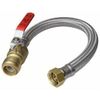 SharkBite U3068FLEX18BVLF Flexible Water Heater Connector with Ball Valve,...