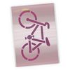 Bike Stencil - Cycling Craft Stencil Template- Small Bicycle Template (A4 (Medium))
