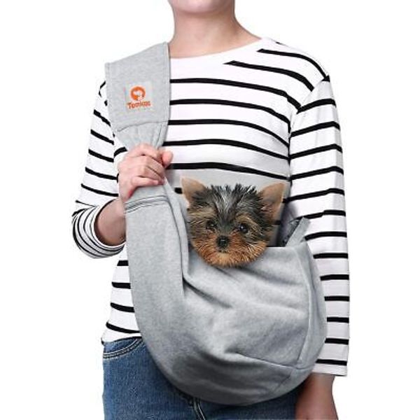 Transportin De Perro Sling Para Perros Pequenos Con Bolsillo Extra 10 Lbs