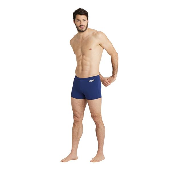 Arena Men's Solid Shorts, Navy-White, 42, Navy-white, 52