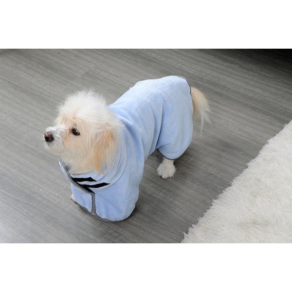 Quick-Drying Pet Absorbent Towel Dog Bathrobe Pet Dog Bath Towel For Dogs Cats Microfiber Absorbent Pet Drying Towel Pet Supplies - Blue / M