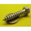 Galvanized Hex Head Lag Screw 5/16" Threads x 1.50" Length, 100 pcs
