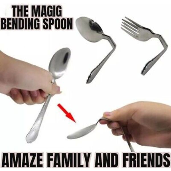 Magic Tricks Bending Spoon Illusion Close Up Street Magician Trick T7