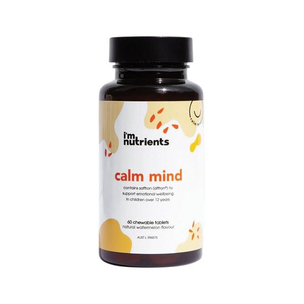 New I'm Nutrients Calm Mind Watermelon 60 Chewable Tablets