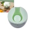Hand Pull String Garlic Mincer, Multifunctional Manual Food Processor for Home (Light Green)