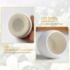 Matte Ceramic Cat Ashes Urn - Handicrafted Keepsake Memorial Gift, White, S