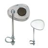 V Bicycle Mirror Chrome, Black Reflector