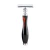 Haryali London Double Edge Safety Razor with Silver Tip Badger Hair Brush, Stand, Soap and Bowl Shaving Kit for Mens Perfect New Year Gift Set