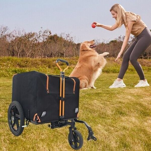 Foldable pet jogging Outdoor pet cart Bike trailer pet buggy available