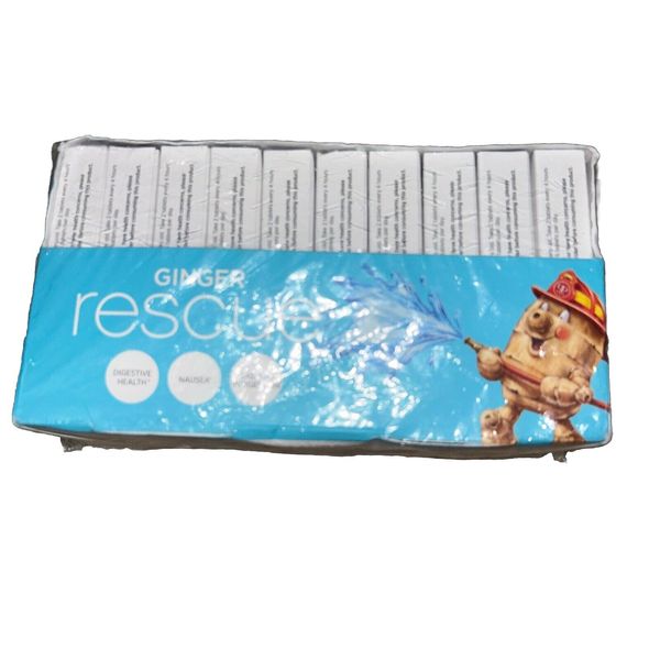 NEW SEALED Ginger People Ginger Rescue Strong  24 Chewable Tablets Case of 10