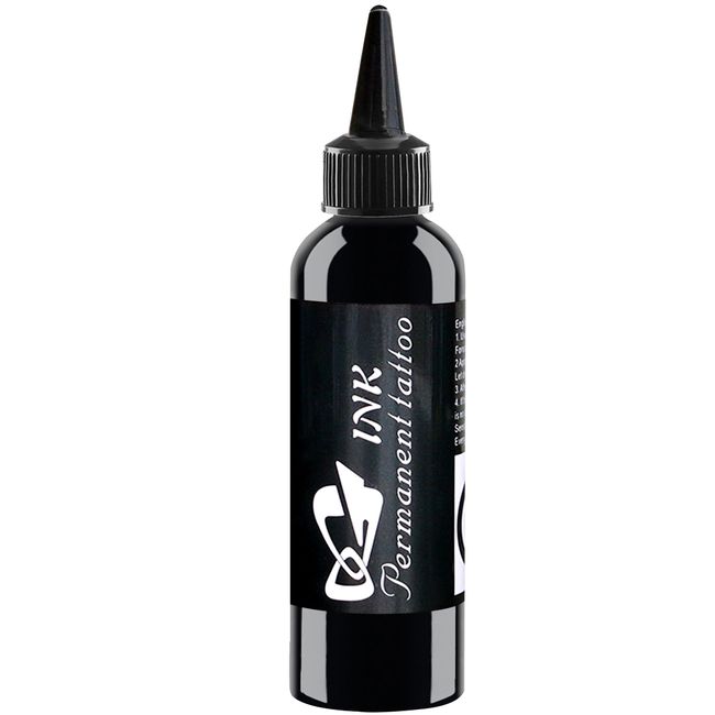 UMIKAkitchen - Tattoo Artist Professional Black Tattoo Ink Universal True Black Body Art Tattoo Farbpigment/Temporäre Tätowierung (Schwarz) (230ml)