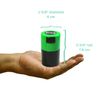 Tightpac America, Inc. Vitavac - 5g to 20 grams Airtight Multi-Use Vacuum Seal Portable Storage Container for Dry Goods, Food, and Herbs - Green Cap & Black Body