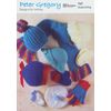 Peter Gregory Double Knitting DK Pattern - 767 Baby Hats Scarf Mittens & Gloves