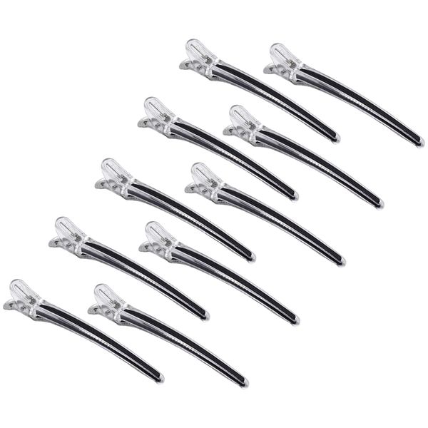 10 Pcs Hair Clips Plastic Black Styling Clips for Hair Sectioning Rustproof and Crease-free for Hair styling