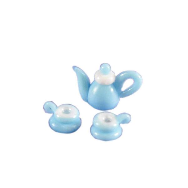 Forkart Cute Handmade Glasswork Tea Set Pot Total Length: 0.8 inches (21 mm) Cup: Width 0.2