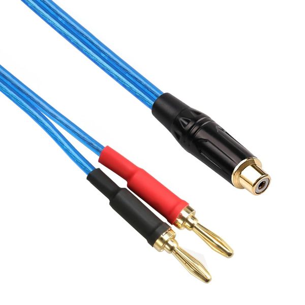 luxferre rca banana socket converter rca banana jack converter cable rca to banana jack speaker cable rca to banana socket banana plug rca conversion cable banana plug banana rca audio extension cable