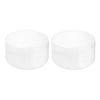 Rebower 2 Pack Screw Thread Protector Cover Rubber End Caps, [for Screw, Bolt, Rod End Cap] - 4"(100mm) ID/Transparent