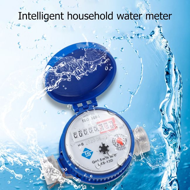 Water Quality Meter PH Meter Water Quality Test Cold Water Smart Water Meter Mechanical Rotary Wing E Type Precision Digital Display Pointer Counter Measure Tool Home Accessories