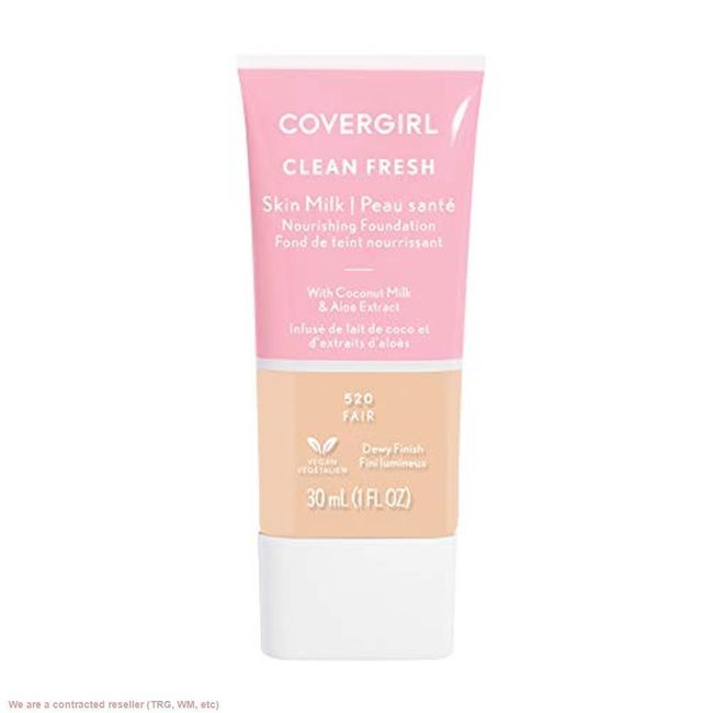 COVERGIRL Clean Fresh Skin Milk Foundation, Fair 520, 1 Fl Oz (Pack of 1) *New*