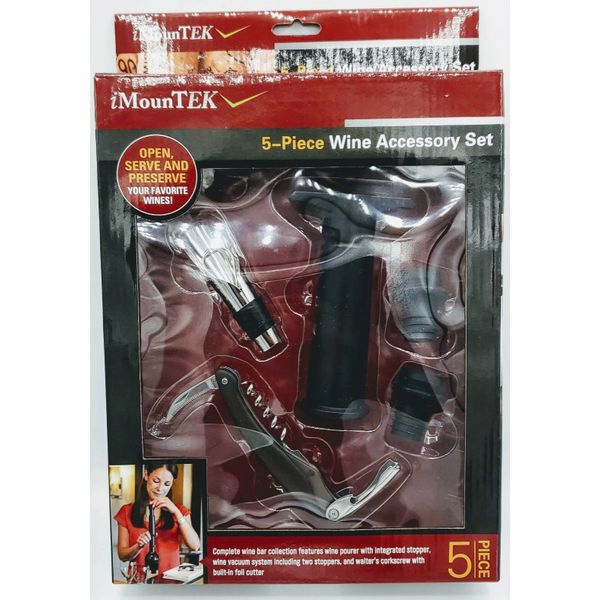 NEW 5 Piece Wine Accessory Set Tool Wine Essentials
