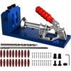 Pocket Hole Jig Kit Woodworking Drill Joinery Screw Angle Tool Carpentry Jig Bit