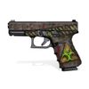 Decal Grip for Glock 19 Gen 4 (Biohazard - in-Color)