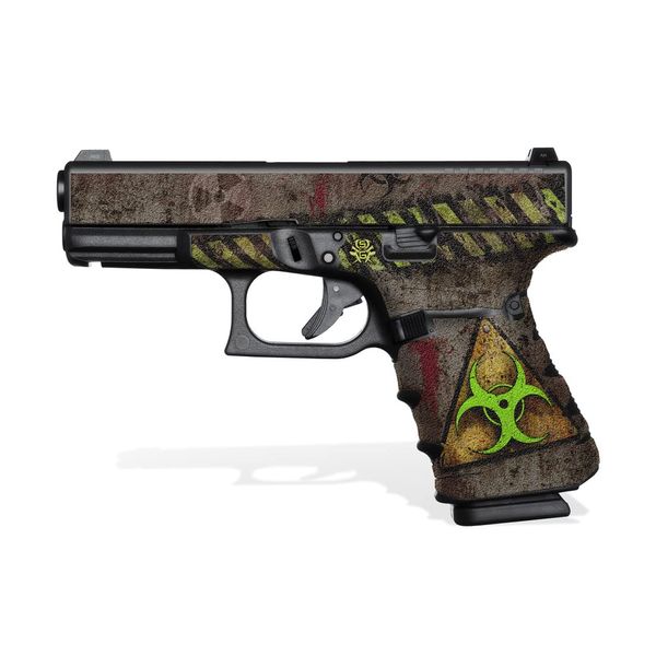 Decal Grip for Glock 19 Gen 4 (Biohazard - in-Color)