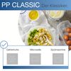 5pce container set - Square & Nestable with Col Seals 2.1lt/1.3lt/820ml/430ml/180ml