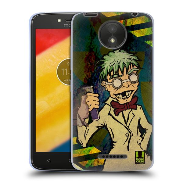 Head Case Designs Bacteria Mad Scientists Soft Gel Case Compatible With Motorola Moto C Plus