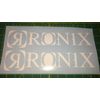 RONIX W/R LOGO DECAL STICKER WHITE YOU GET 2!! Wakeboard 