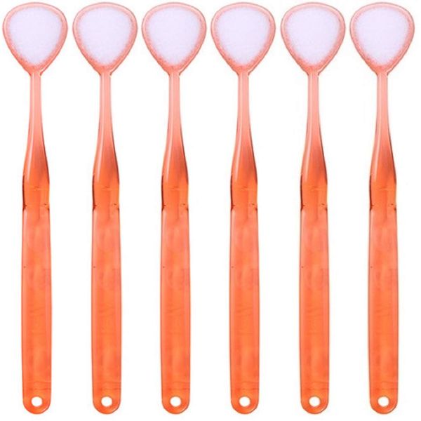 [Set of 6] Tongue Brush, Orange W-1 (Double One), Bad Breath Prevention