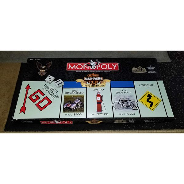 Harley-Davidson Live to Ride Collector's Edition Monopoly Board Game